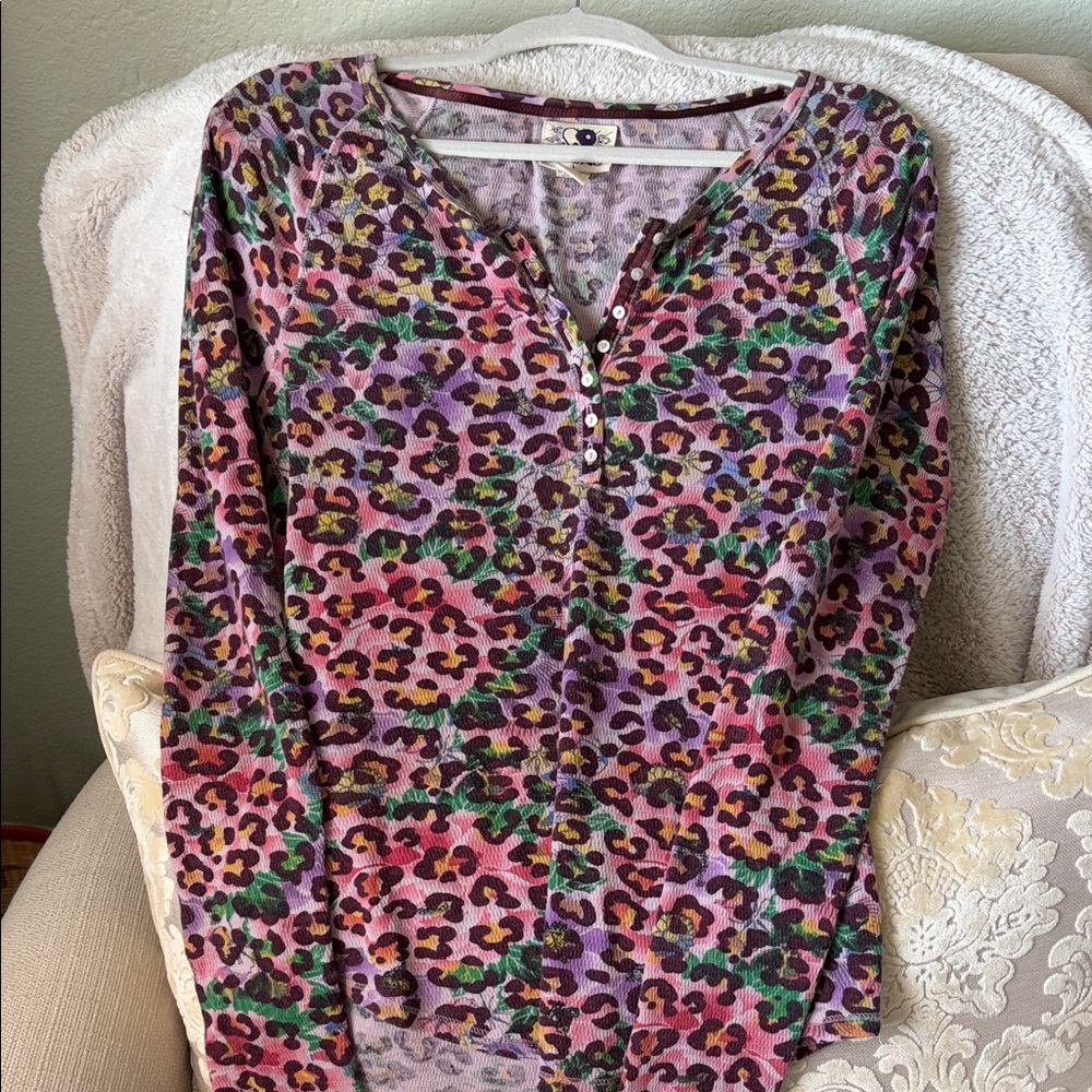 Lucky Brand Multicolor Patterned Top